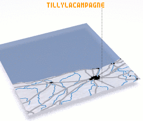 3d view of Tilly-la-Campagne