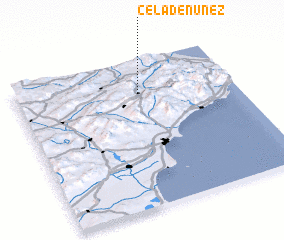 3d view of Cela de Núñez