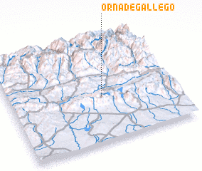 3d view of Orna de Gállego