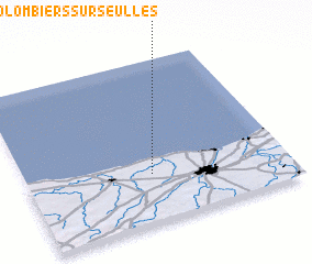 3d view of Colombiers-sur-Seulles