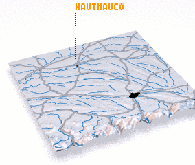 3d view of Haut-Mauco