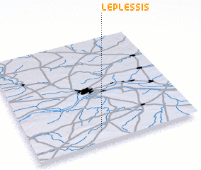 3d view of Le Plessis