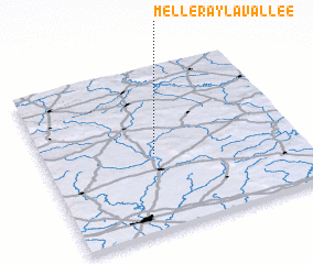 3d view of Melleray-la-Vallée