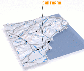 3d view of Santa Ana