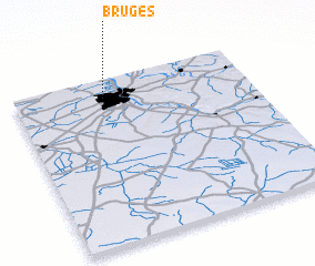 3d view of Bruges