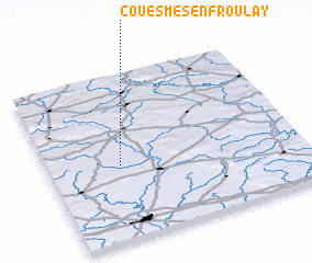3d view of Couesmes-en-Froulay
