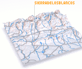 3d view of Sierra de los Blancos