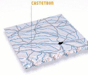 3d view of Castetbon