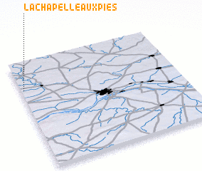 3d view of La Chapelle aux Pies