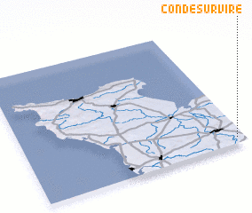 3d view of Condé-sur-Vire