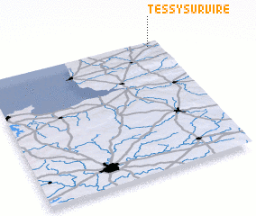 3d view of Tessy-sur-Vire