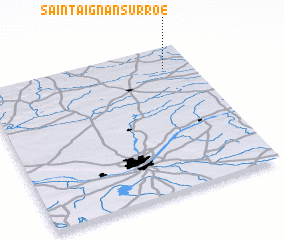 3d view of Saint-Aignan-sur-Roë