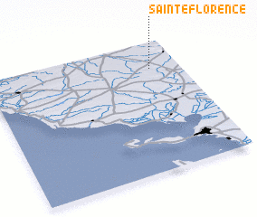 3d view of Sainte-Florence