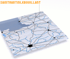 3d view of Saint-Martin-le-Bouillant