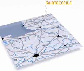 3d view of Sainte-Cécile