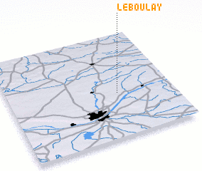 3d view of Le Boulay