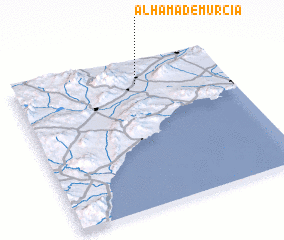 3d view of Alhama de Murcia