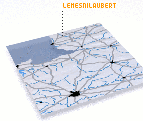 3d view of Le Mesnil-Aubert