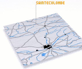 3d view of Sainte-Colombe
