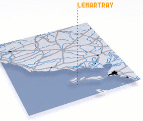 3d view of Le Martray