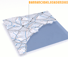 3d view of Barranco de los Asensios