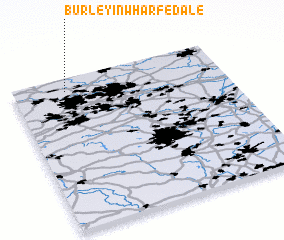 3d view of Burley in Wharfedale