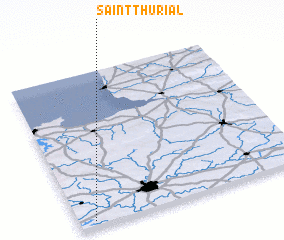 3d view of Saint-Thurial