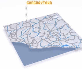 3d view of Gonguay Town