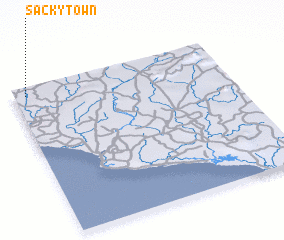 3d view of Sacky Town