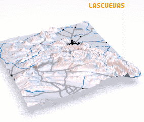 3d view of Las Cuevas