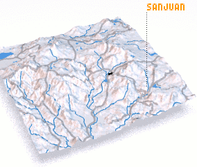 3d view of San Juan