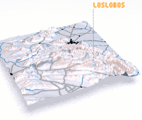 3d view of Los Lobos