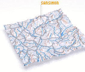 3d view of San Simón