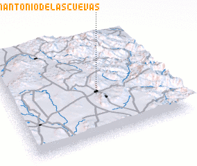 3d view of San Antonio de las Cuevas