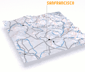 3d view of San Francisco