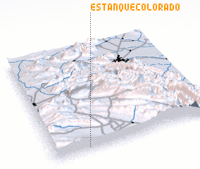 3d view of Estanque Colorado