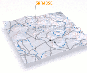 3d view of San José