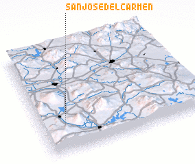 3d view of San José del Carmen