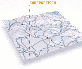 3d view of San Francisco