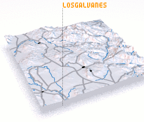 3d view of Los Galvanes