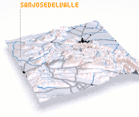 3d view of San José del Valle