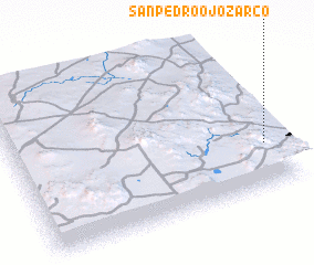 3d view of San Pedro Ojo Zarco