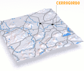 3d view of Cerro Gordo