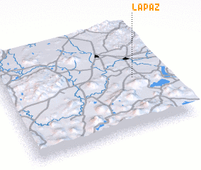 3d view of La Paz