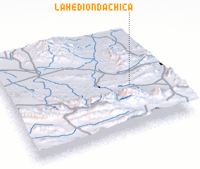 3d view of La Hedionda Chica