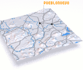 3d view of Pueblo Nuevo