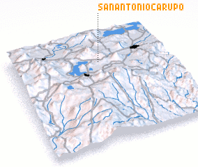 3d view of San Antonio Carupo