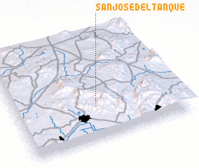 3d view of San José del Tanque