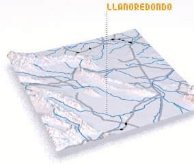 3d view of LLano Redondo