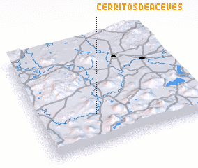 3d view of Cerritos de Aceves